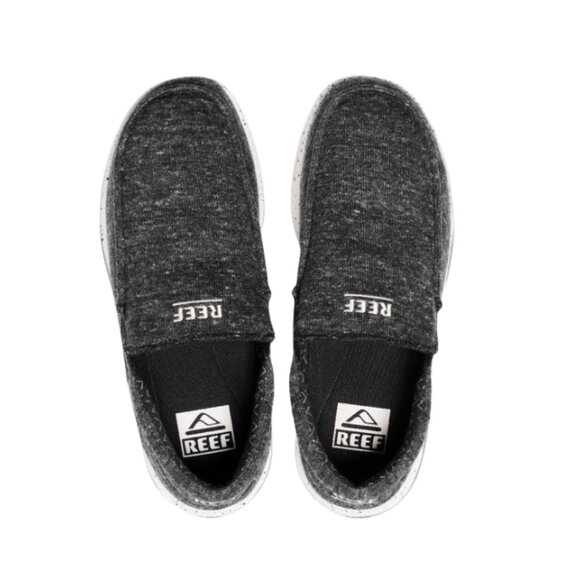 Reef Men’s Cushion Coast Slip‑On Shoes – Black/White main image 5